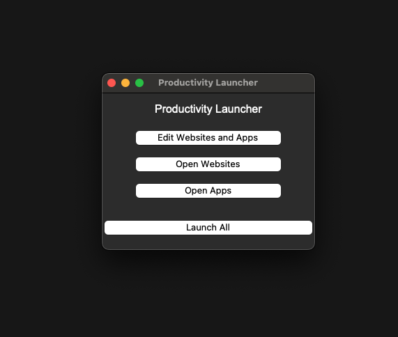 Productivity Launcher